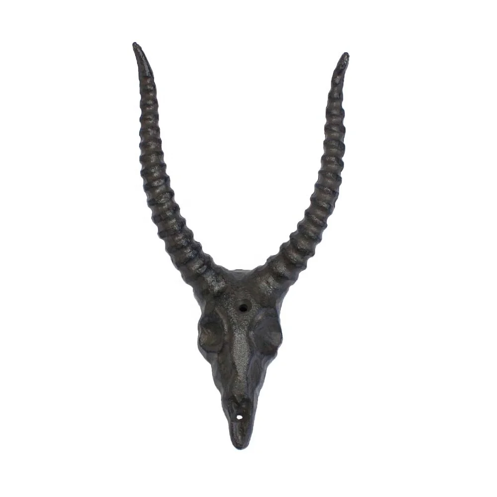 New design antique metal goat head for wall decor