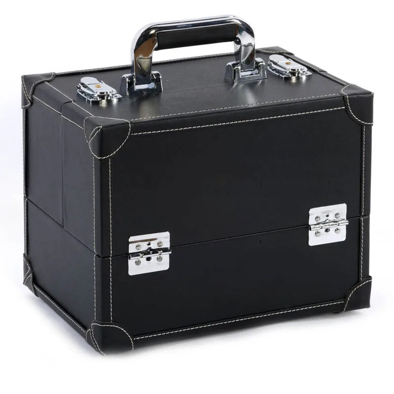 
Faux leather professional beauty box makeup kits vanity case 