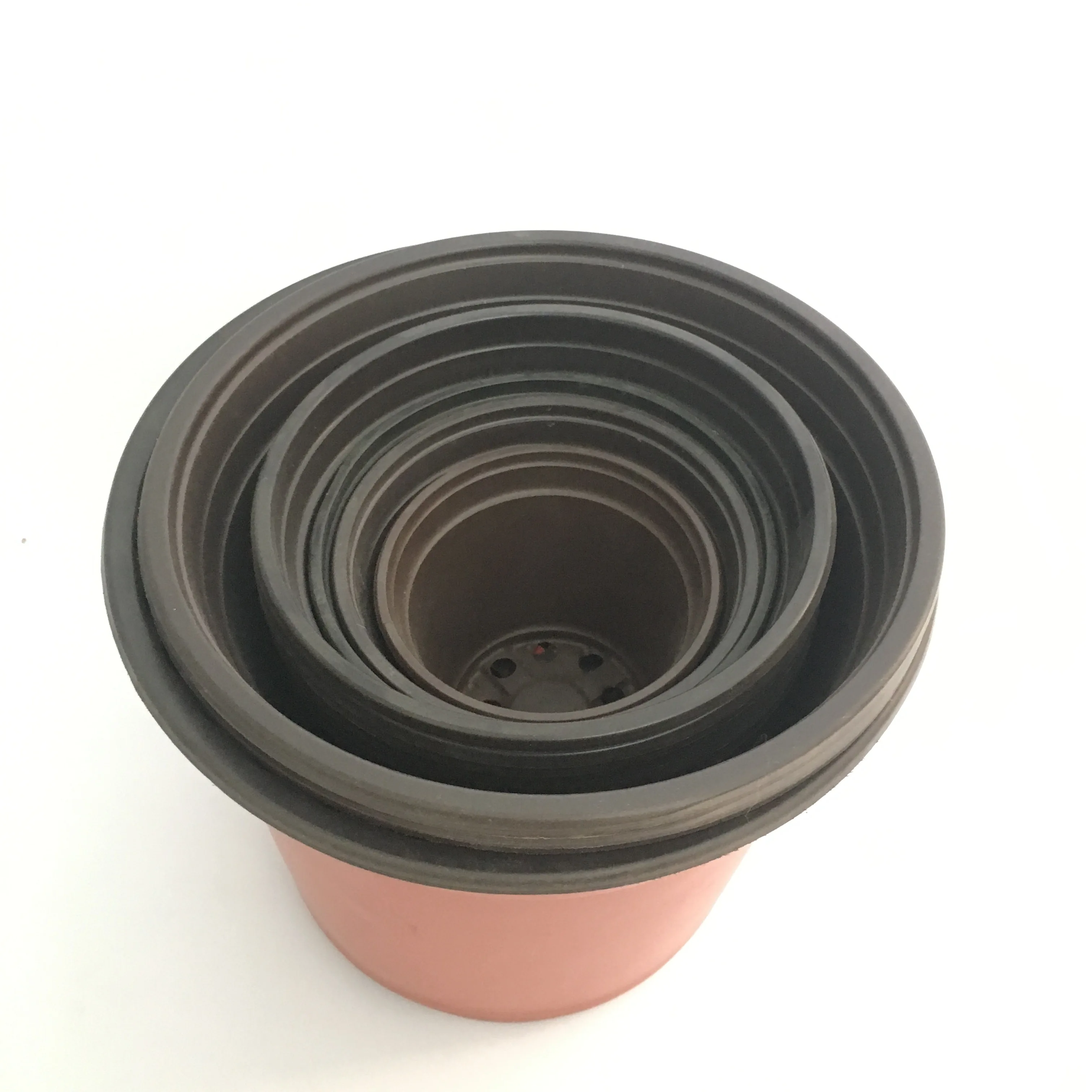 Новый стиль, черный цветочный горшок для растений, пластиковые горшки, большие пластиковые садовые горшки для растений