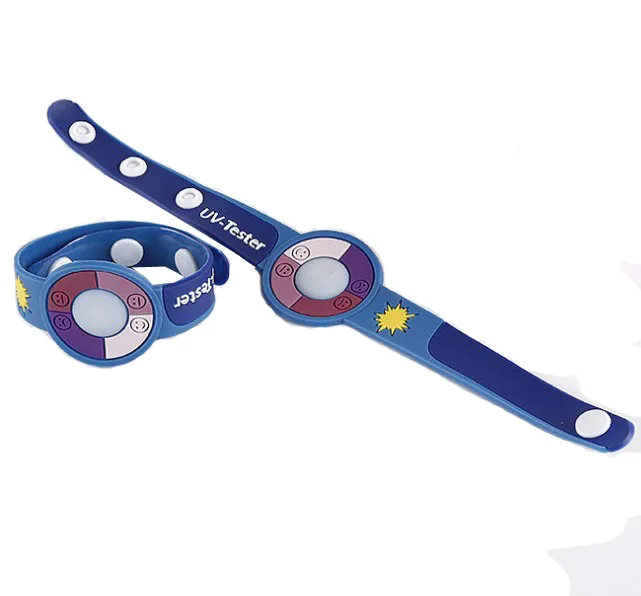 Soft pvc UV Tester Indicator bracelet