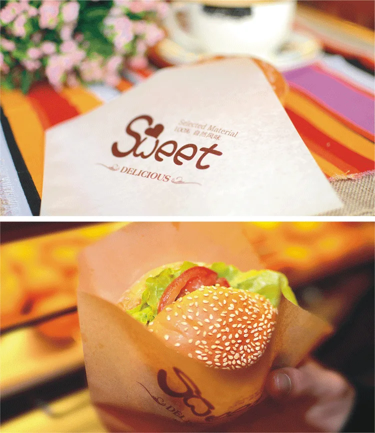 
Deli wrap paper wax wrapping paper for food packaging 