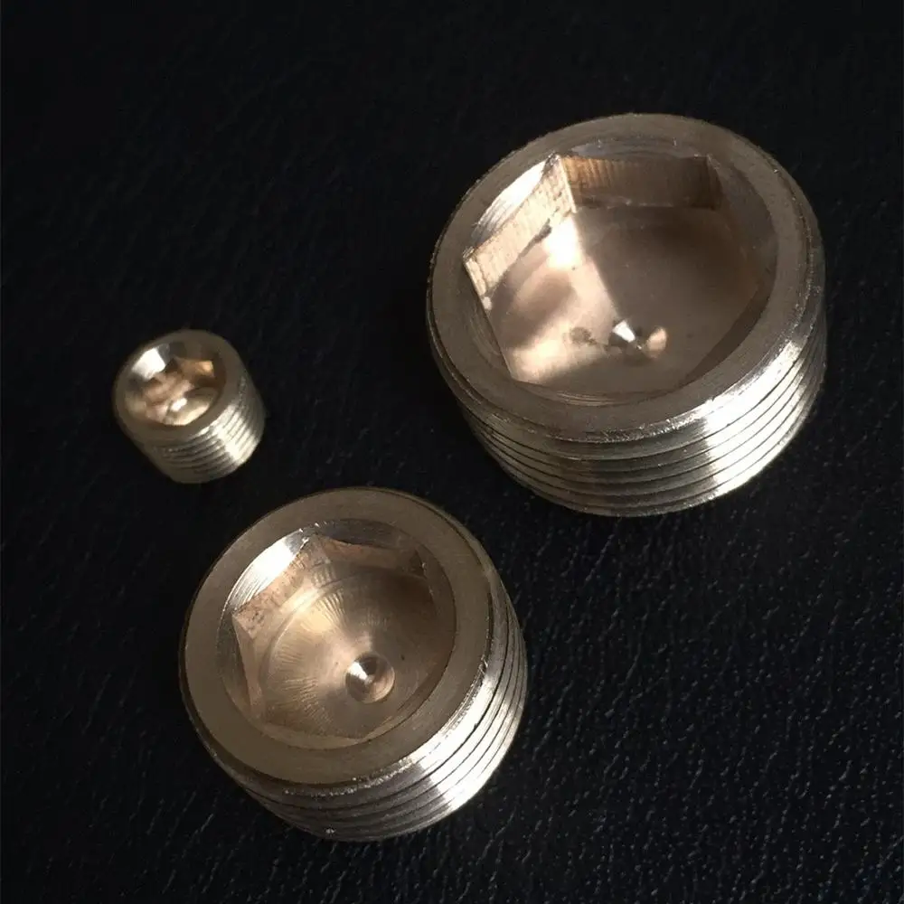 Brass Male Hexagon End Cap Pipe Fitting , pipe plug