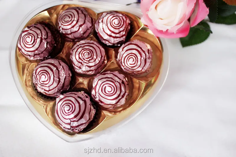 Factory printed colorful embossed food grade gold aluminum foil for chocolate candy wrapper