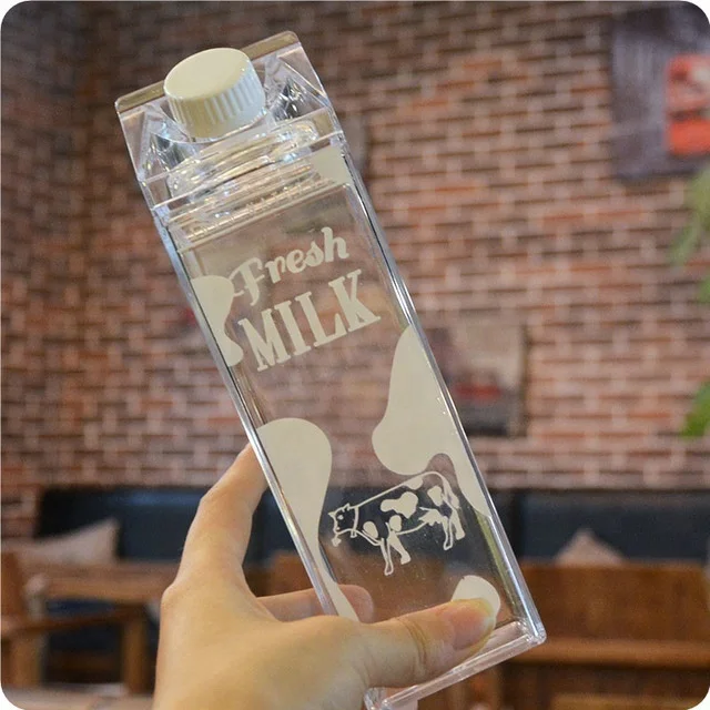 Customized 500ML Plastic None Protein Shaker Milk Box