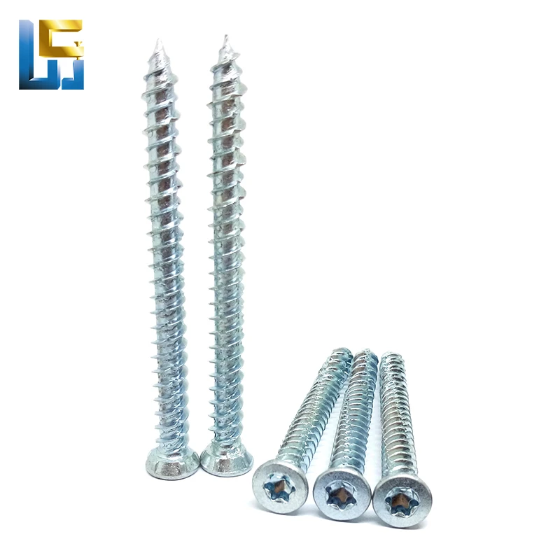 Torx flat head concrete screw