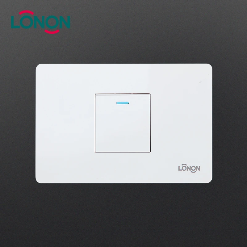 118mm*72mm proximity wall hidden 10a two way, one gang light switch