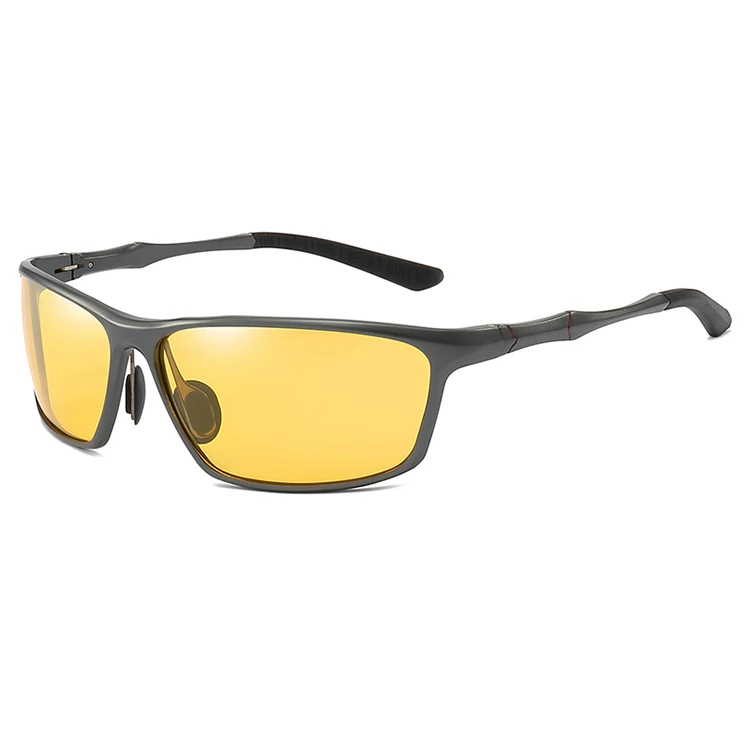 Polarized Night Vision Glasses Fishing Sports Aluminum Sunglasses