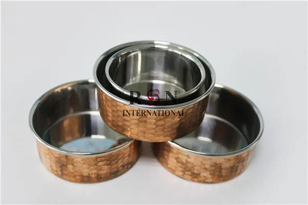 Чашка для соуса из нержавеющей стали с медным покрытием Сервировочные блюда ресторанов