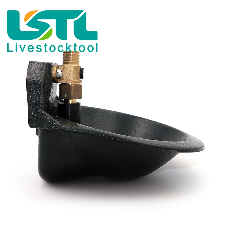 Livestock Animal Drinking Equipment Cast Iron Automatic Sheep Goat Water Bowl Copper Valve Drinking Trough
