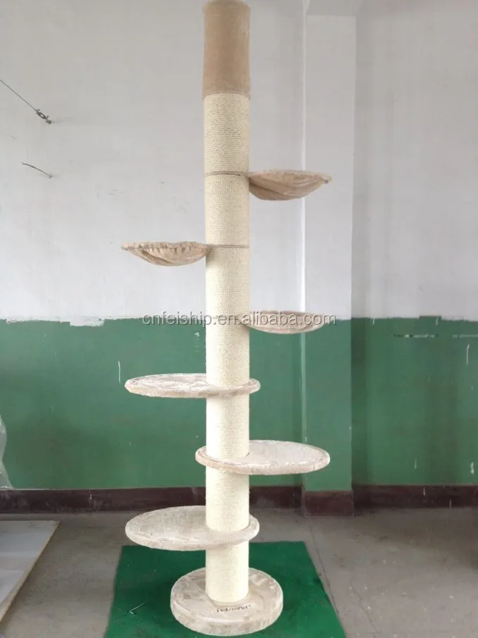 From the ceiling Dia20cm post big size cat tree with platforms