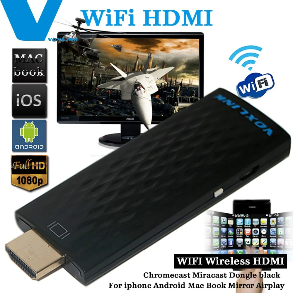 HDMI адаптер беспроводной Voxlink 1080P для iPhone Android Macbook