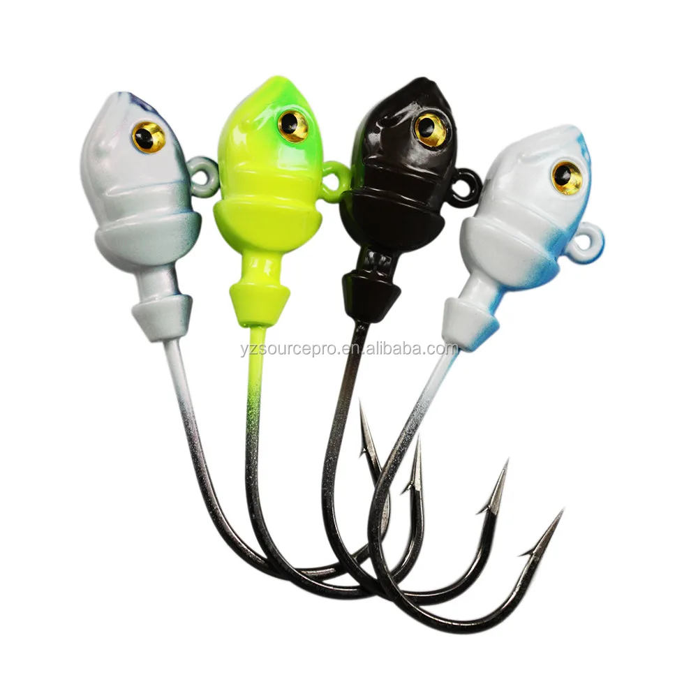 38TSJH-62 fishing tungsten scrounger jig with 3/0 hook 3/8 oz. (10.6g) purple pearl color 1pk