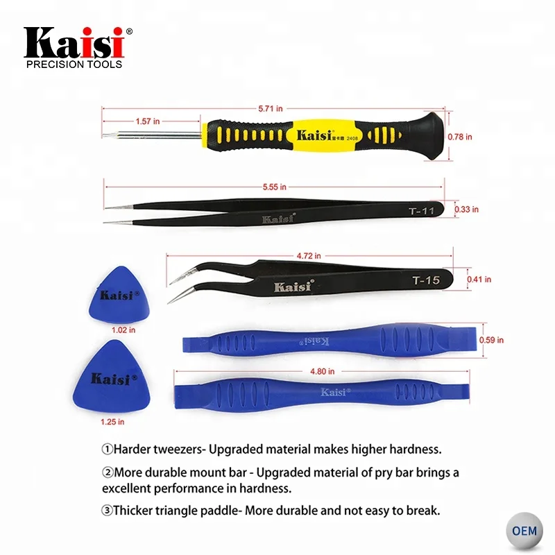  Многофункциональный прецизионный Набор отверток Kaisi 2408 16 в 1 для ремонта мобильных телефонов