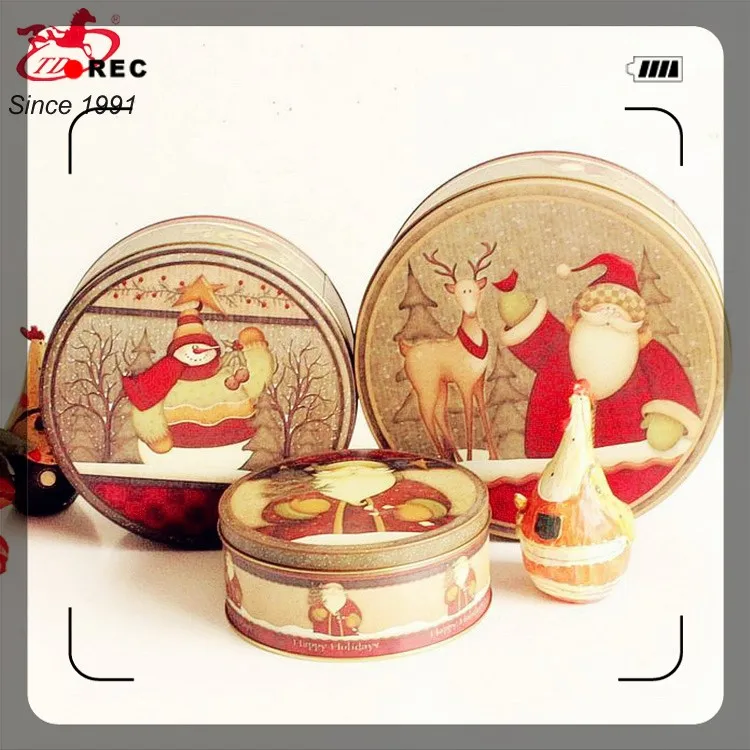 
Exquisite packaging design cartoon cake metal tin box 