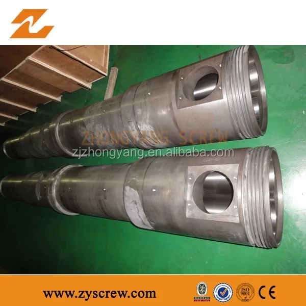 Высокое качество азотированная стали конический двухшнековый и ствол для экструдера машины