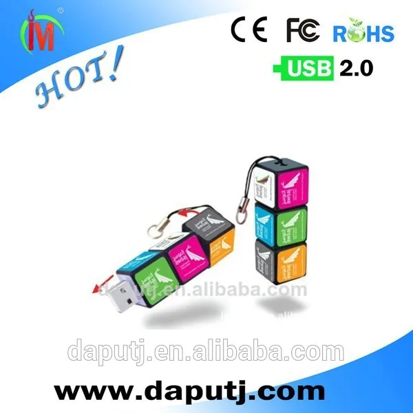 смешно рубика usb накопители с полноцветная печать логотипа