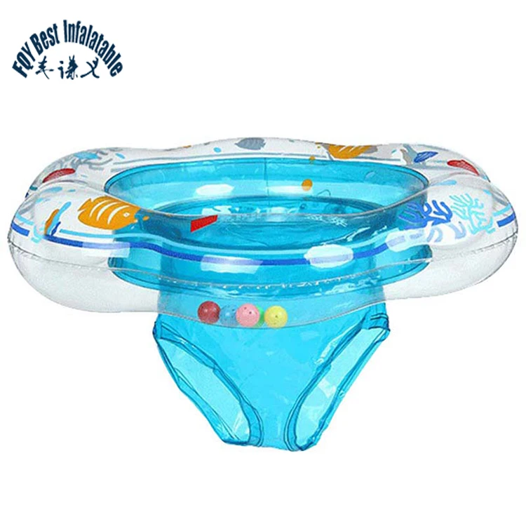 PVC water safety inflatable swimming pool baby floating ring customised star Swan collar sunshade small seat kids toddler float