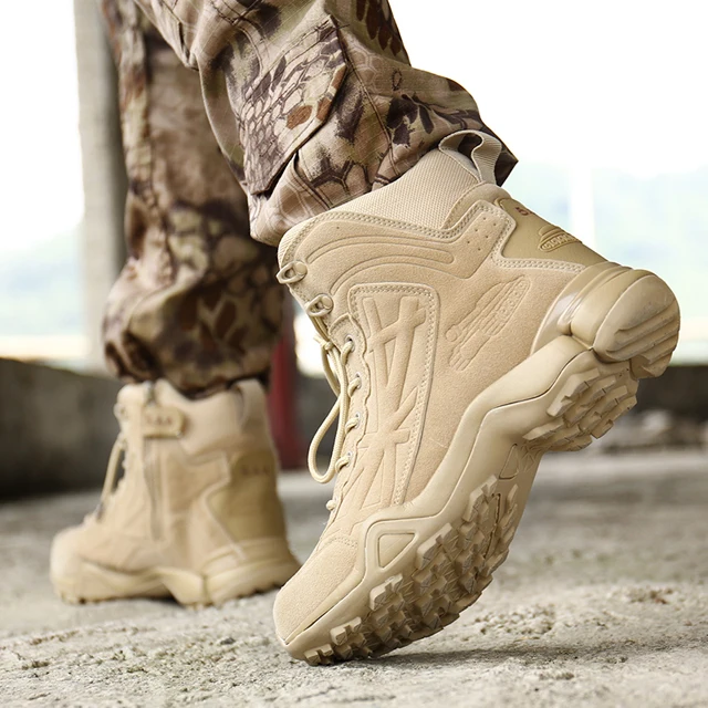 
Tactical Boots Swat Lightweight Combat Boots Hiking Military Desert Boots Casual Army Work Walking Shoes for Men 