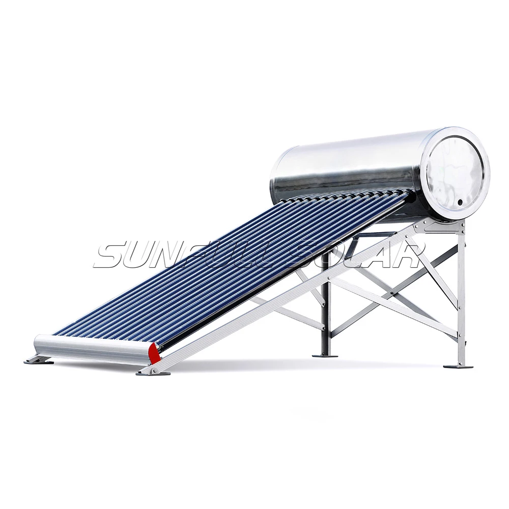 Stainless steel solar hot water heater system with aluminum alloy bracket