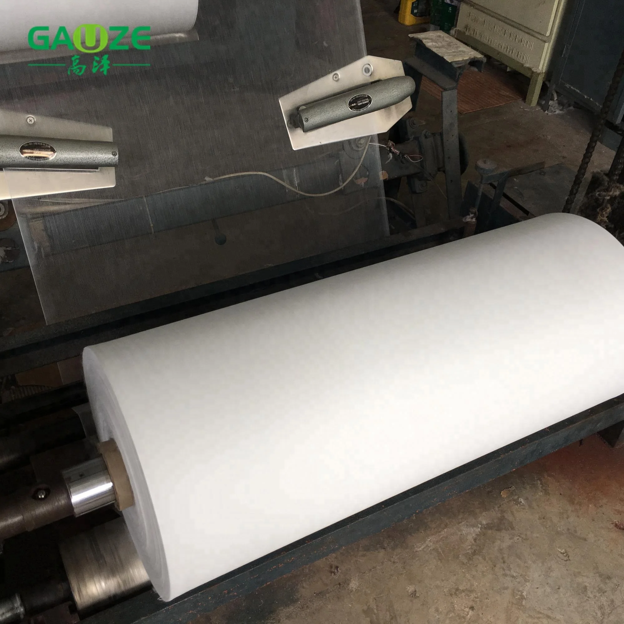 Medical 100% Organic Cotton Large Gauze Roll Wholesale Absorbent White Cotton Fabric Jumbo Rolls