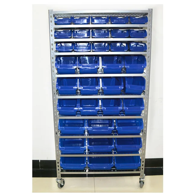 Warehouse Equipment Steel Plate Storage Bin Shelves Rack