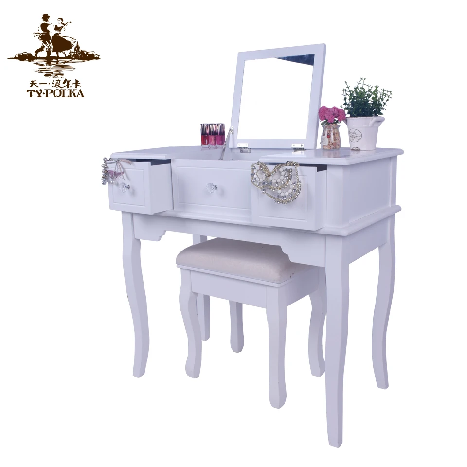 
Bedroom Furniture Vanity Modern Corner Dressing Table With Mirror 