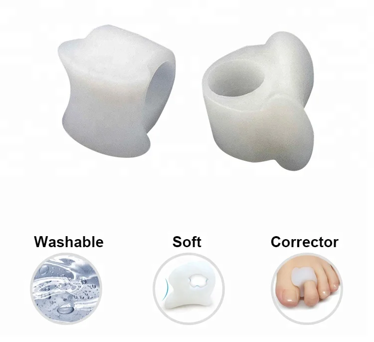 
2018 High Quality Silicone Gel Foot Fingers Toe Separator 