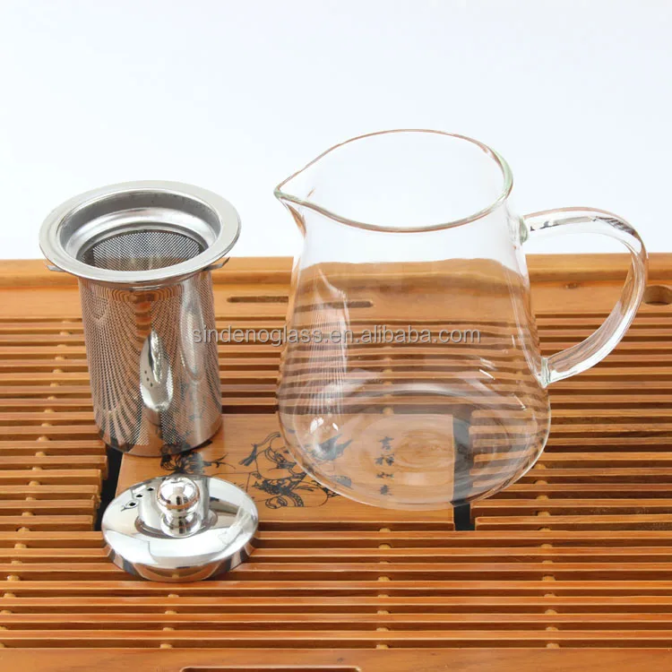 Stovetop Safe Glass Tea Kettle Turkish Glass Teapot With Stainless Steel infuser