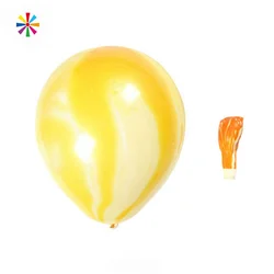 China Wholesale Birthday 12 inch Round Helium Latex Multicolor Marbled Agate Ballons Set Rainbow Color Marble Balloon