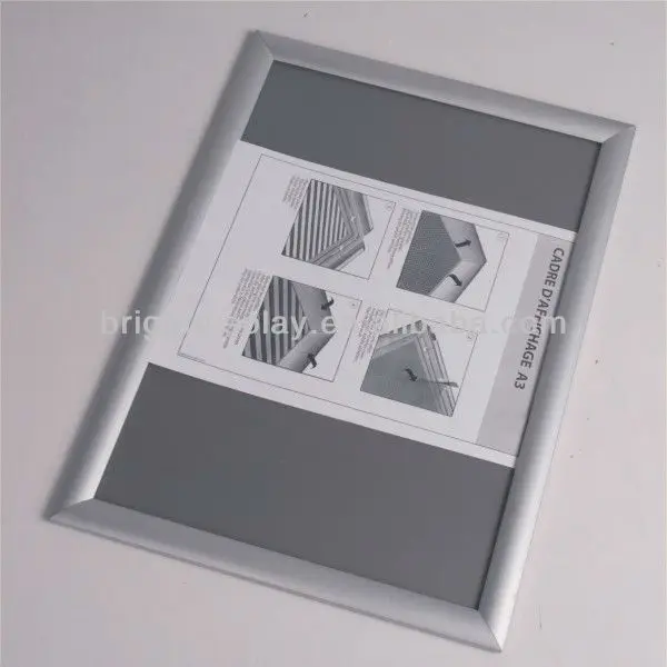 Wall mount snap poster aluminum frame size A0 A1 A2 A3 A4 etc for advertising from factory