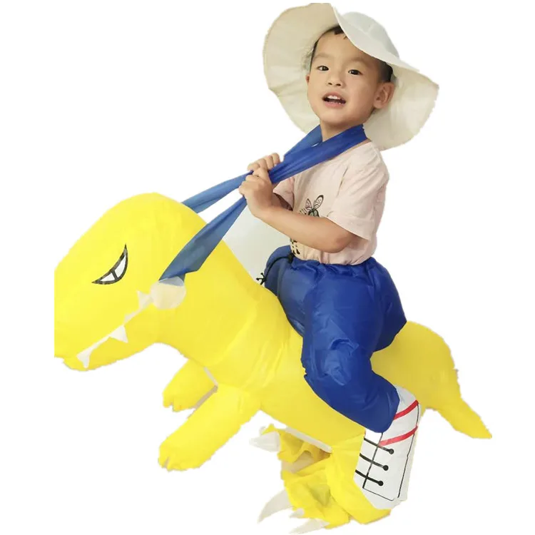 Креативный динозавр Косплей надувной костюм на Хэллоуин платье для взрослых и детей надувная одежда