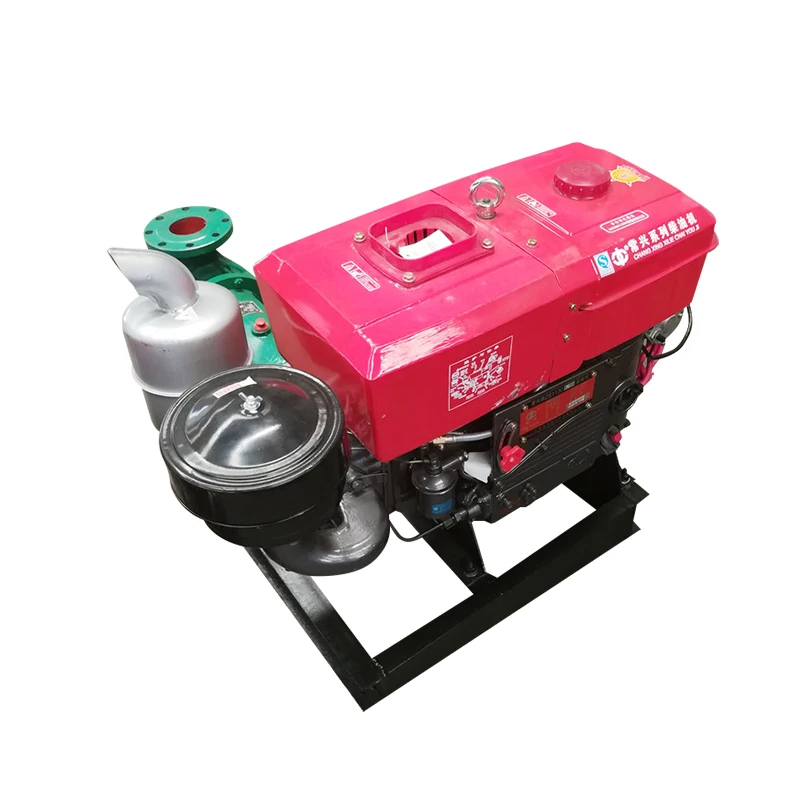 Water Pump Set Cast Iron Irrigation Single Cylinder Diesel Engine 6 Inch Mini 15hp 10kw 12V BST Low Pressure 180 Cubic Meters