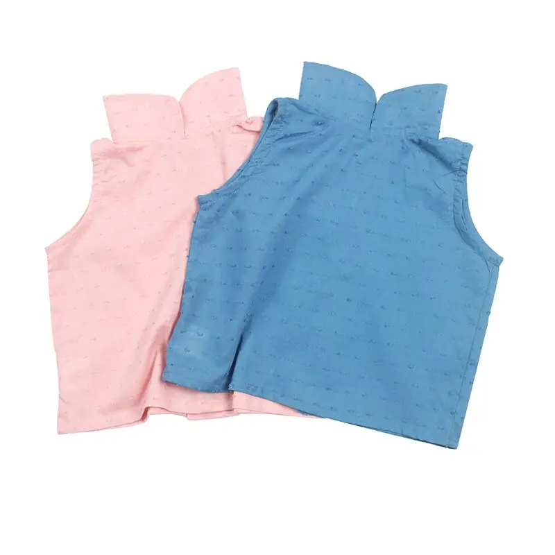 
Baby Clothes Plain Embroidery Baby Clothes Organic Girls Blouses Open Up Shirts 