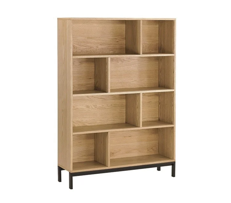 Modern Multipurpose Storage Shelf Bookcase Wood Display Shelf Stand for Books and decorative