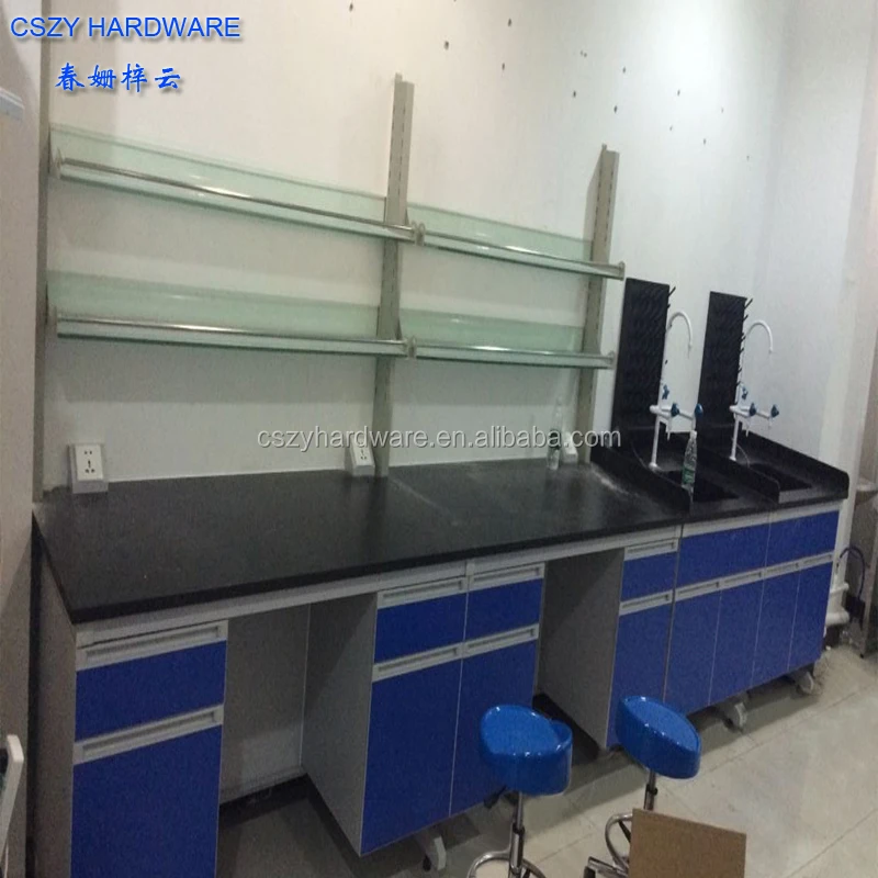 Chemical resist lab work bench for workshop with pp sink