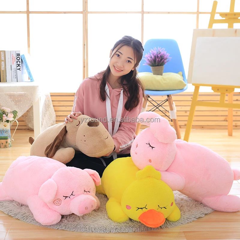Animal shape soft fluffy stuffed plush pillow gift cushion