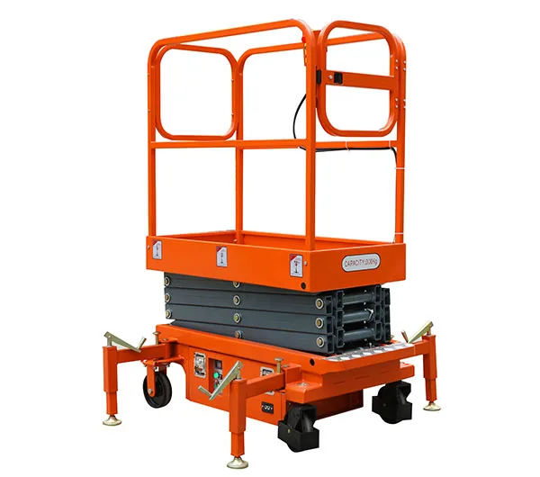 
Mobile Man lift Tiny Scissor Aerial Work Platform Mini Electric Scissor Lift 
