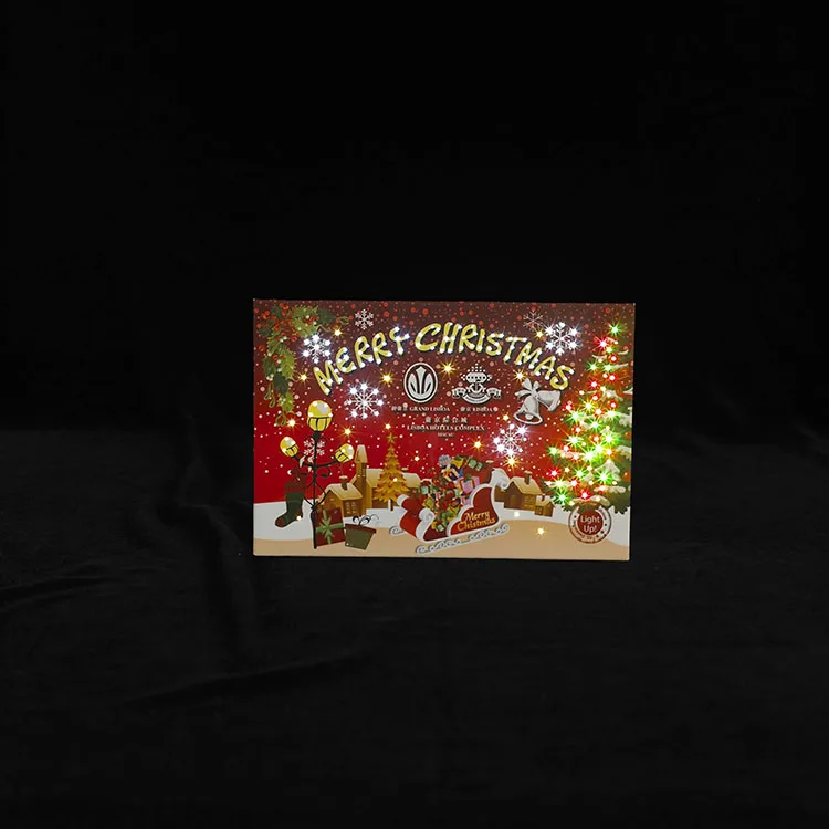 
New arrival custom led light wedding invitations memory music greeting cards 