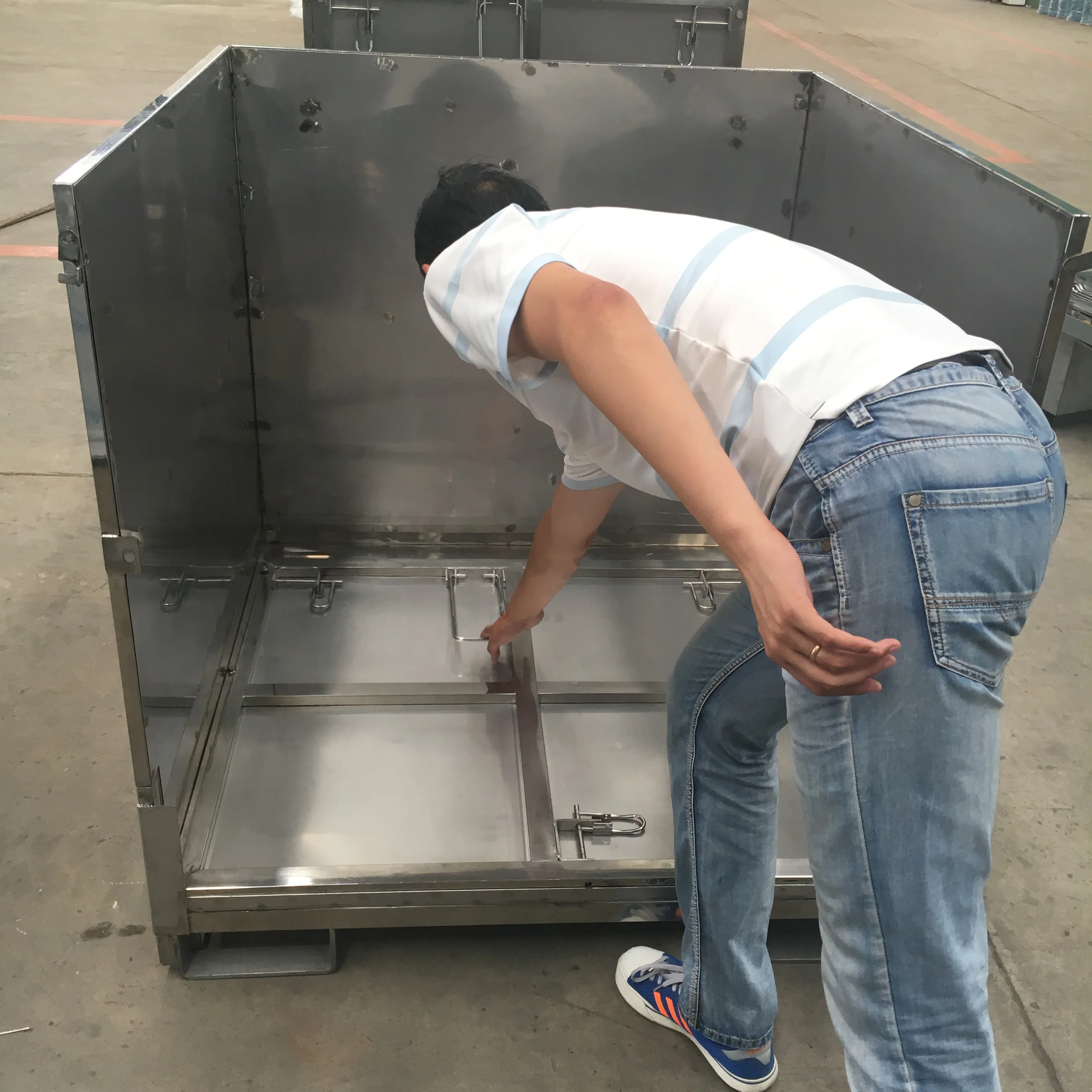 1 ton stainless steel 304 water storage tank IBC container  Collapsible tank 1000L stainless steel container