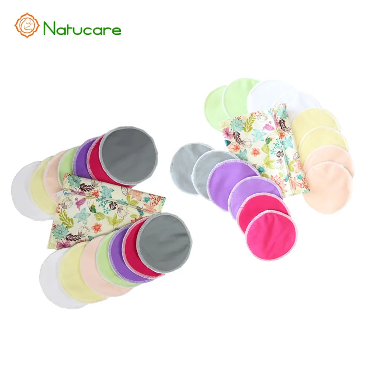 competitive price close breast pads reusable Washable best breastfeeding pads organic bamboo cotton nursing pads