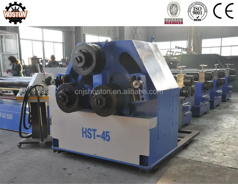 
CE W24S 45 tube 3 roller profile bending machines 