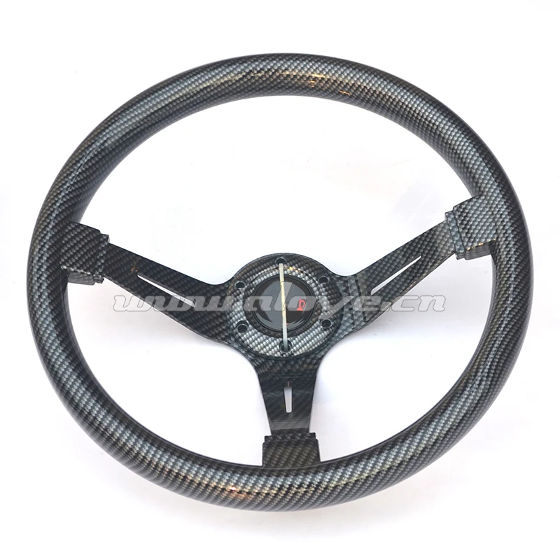 350 мм Глубокая тарелка из углеродного волокна гоночный автомобиль Руль
