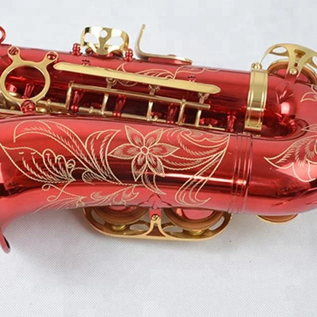
Accept OEM Dasheng Music DSAS-711RG Red Sax Body Gold Keys Saxophone Alto 
