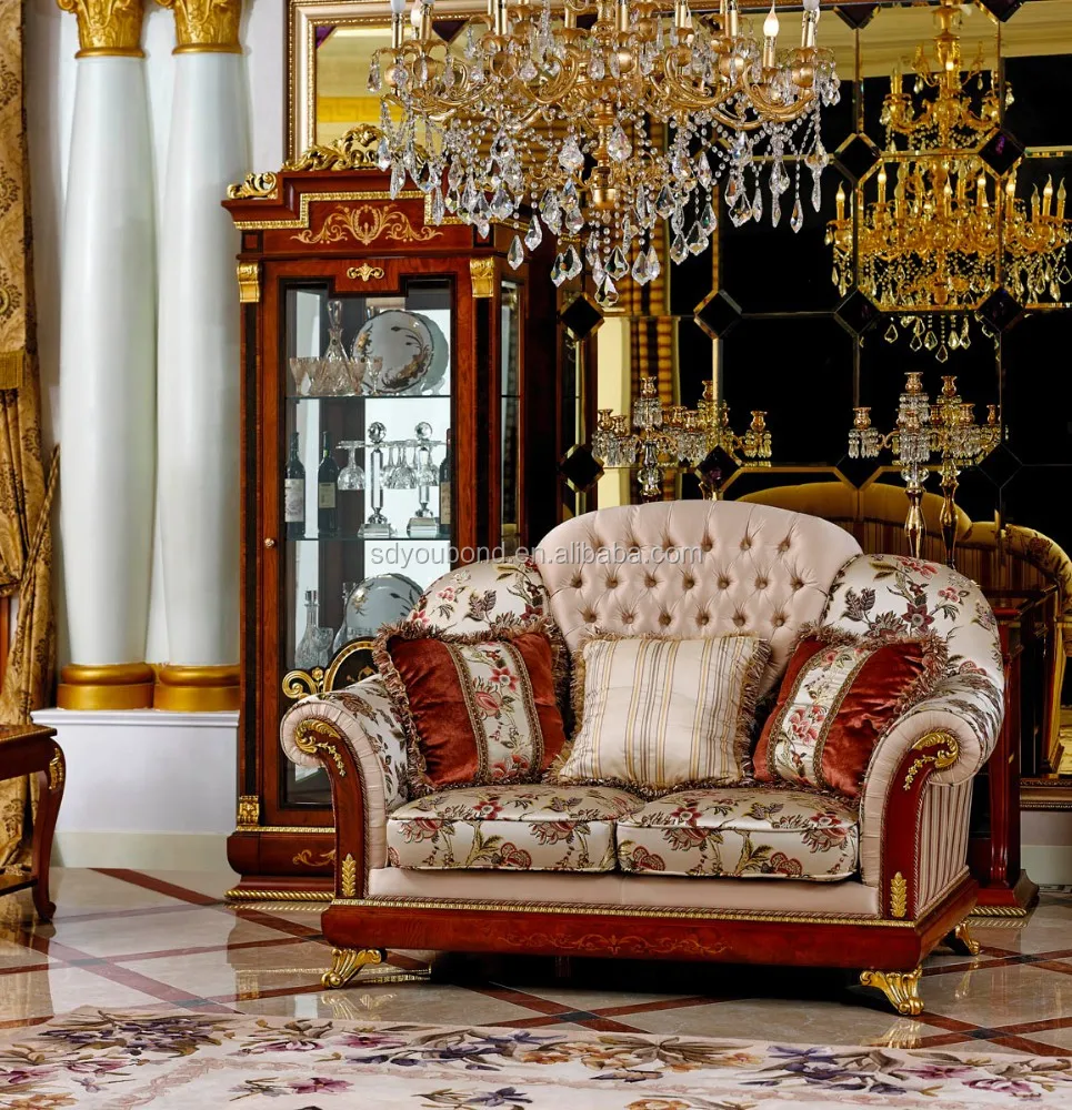 0038 Saudi Arabia antique living room arabic sofa set majlis furniture