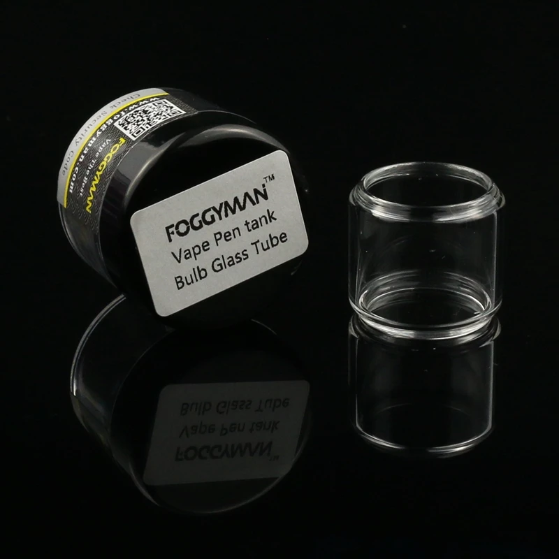 Foggyman High quality straight and bulb replacement glass tube for vape pen 22 plus tank