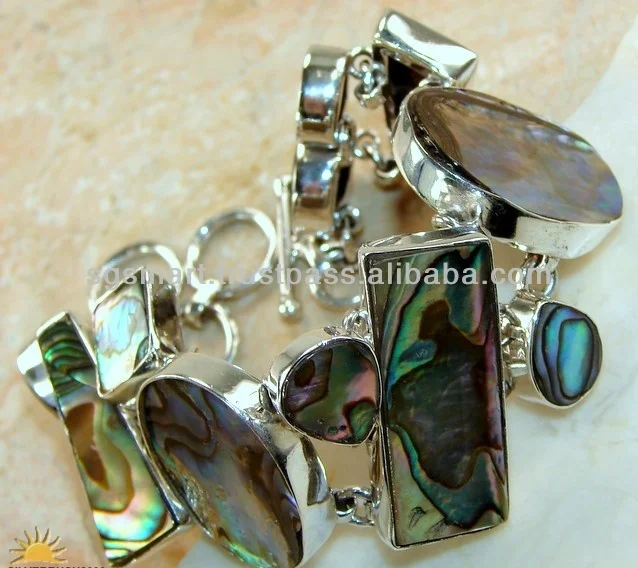 Silver Bracelet Stone Wholesale Jewelry Factory in Thailand.