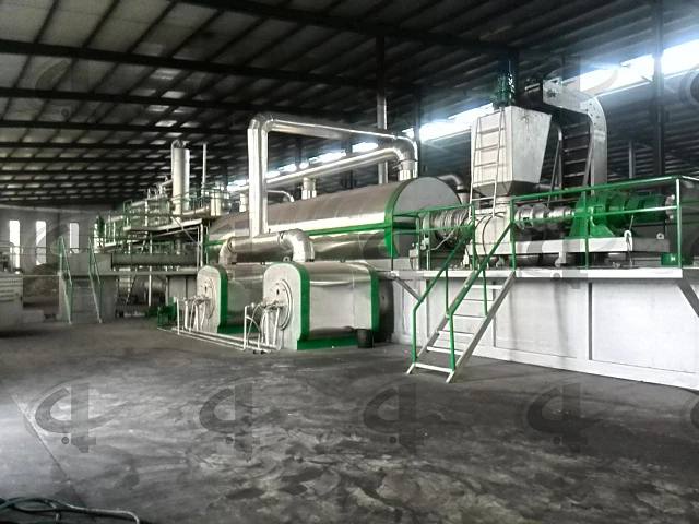 Fully automatic plastic rubber pyrolysis plant continuous carbonization furnace