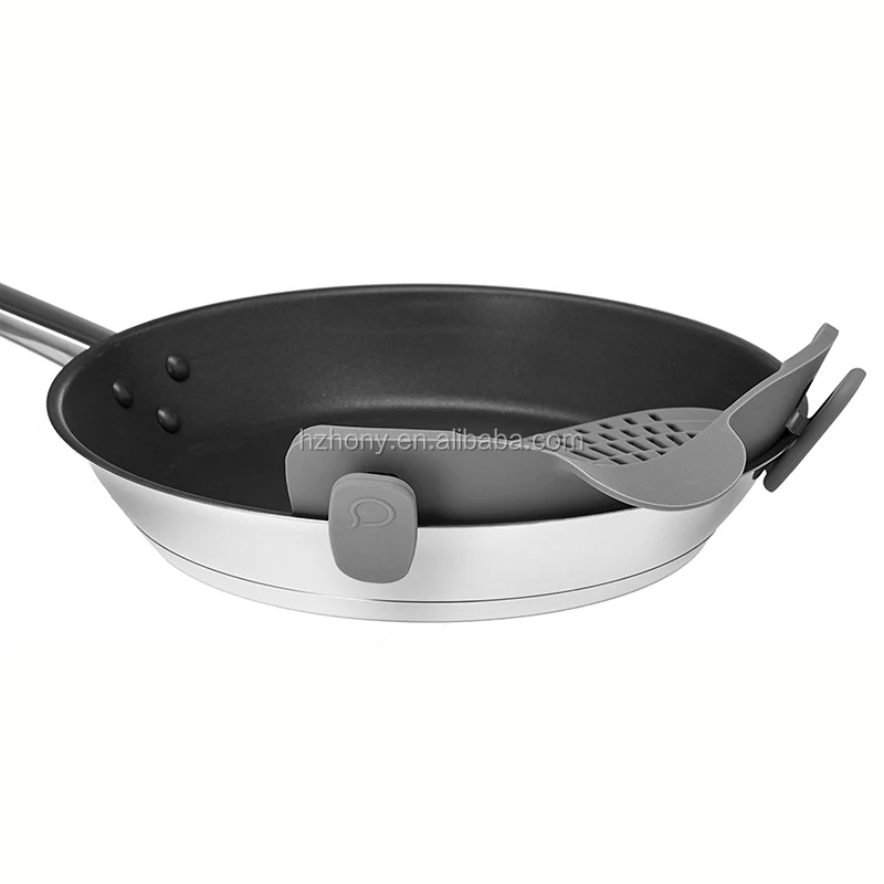 Серый прочность без добавления бисфенола А оснастки н штамм фильтр клип на силиконовый дуршлаг подходит всем кастрюли и миски серый напряжения ситечко