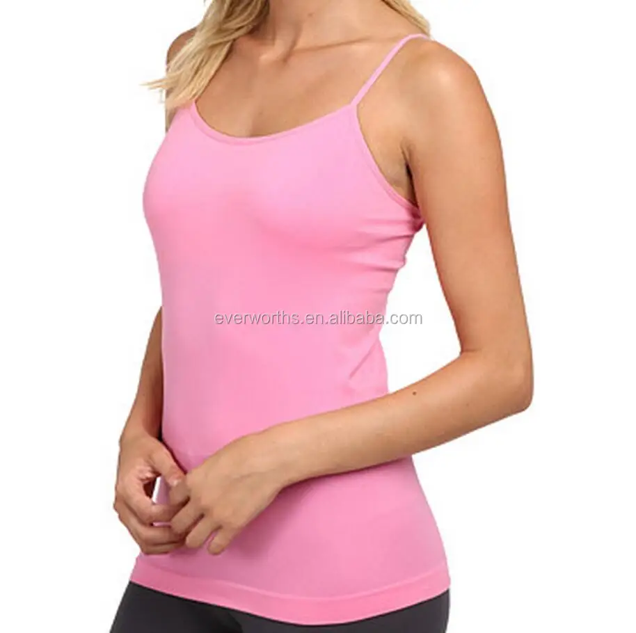 As comfort as second skin Seamless Padded Cami Tops with Inner Bra Support and Adjust Spaghetti straps