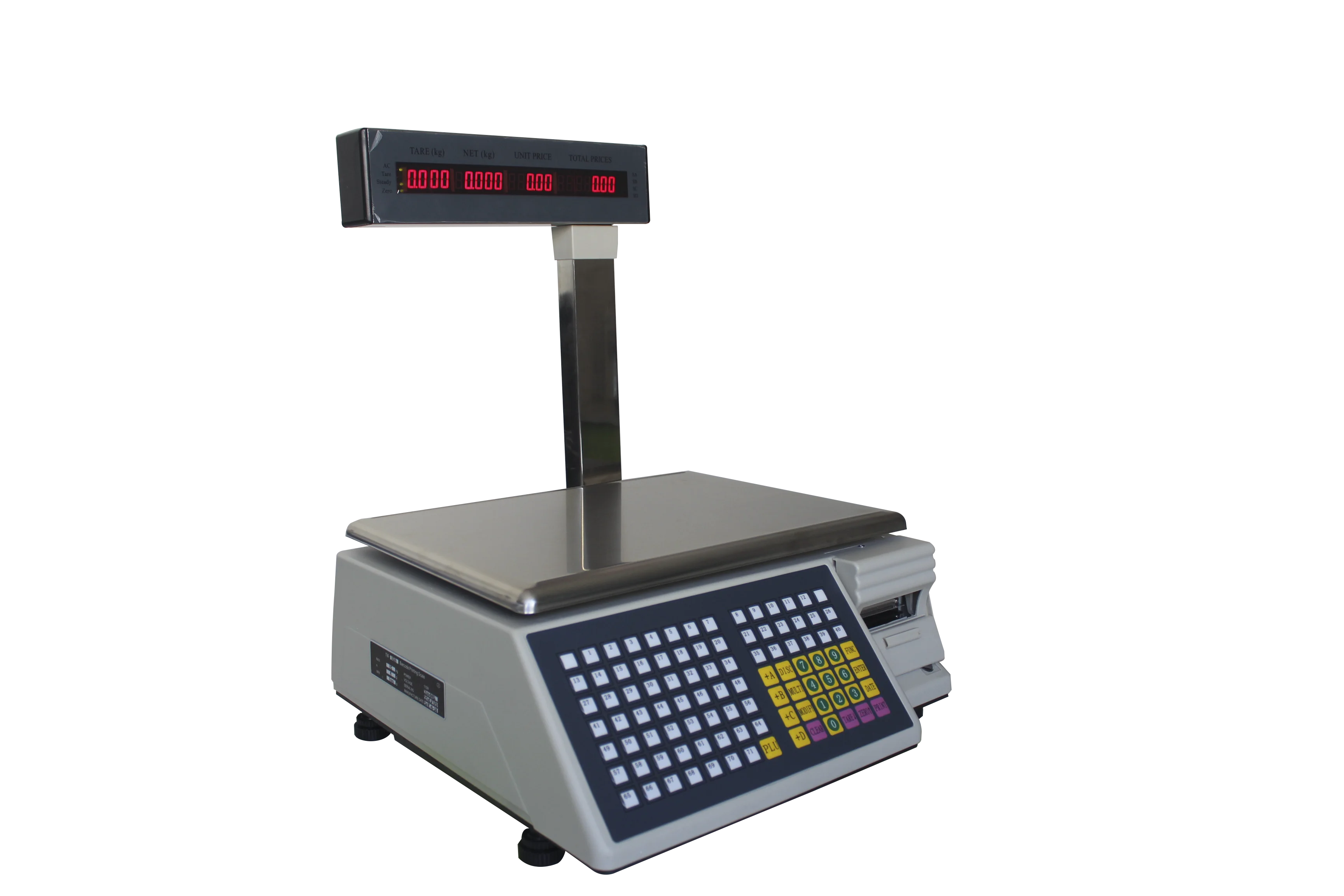 Smart supermarket cash register weight scale machine